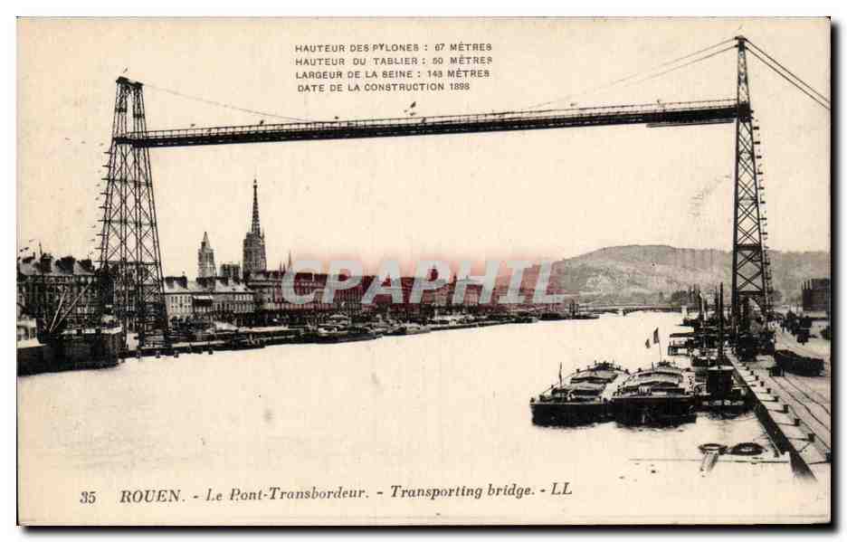 Rouen - Le Pont Transbordeur - CPA - 