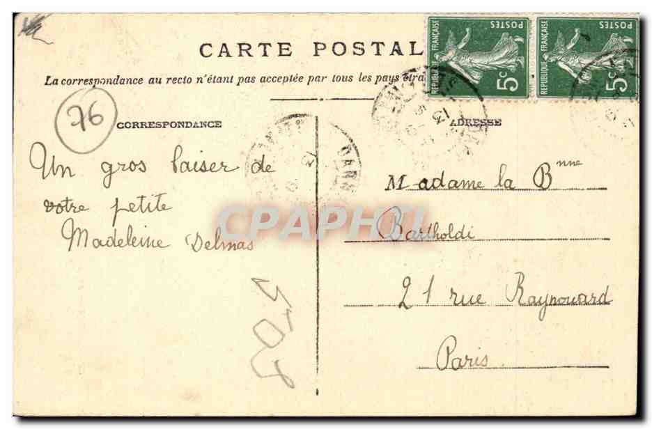 Rouen - Dessin a la Plume - Effet de Lune - CPA -  — Rückseite
