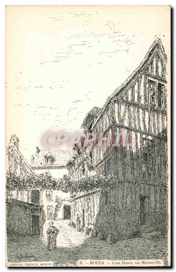 Rouen - Cour Danen - rue Martainville - CPA 