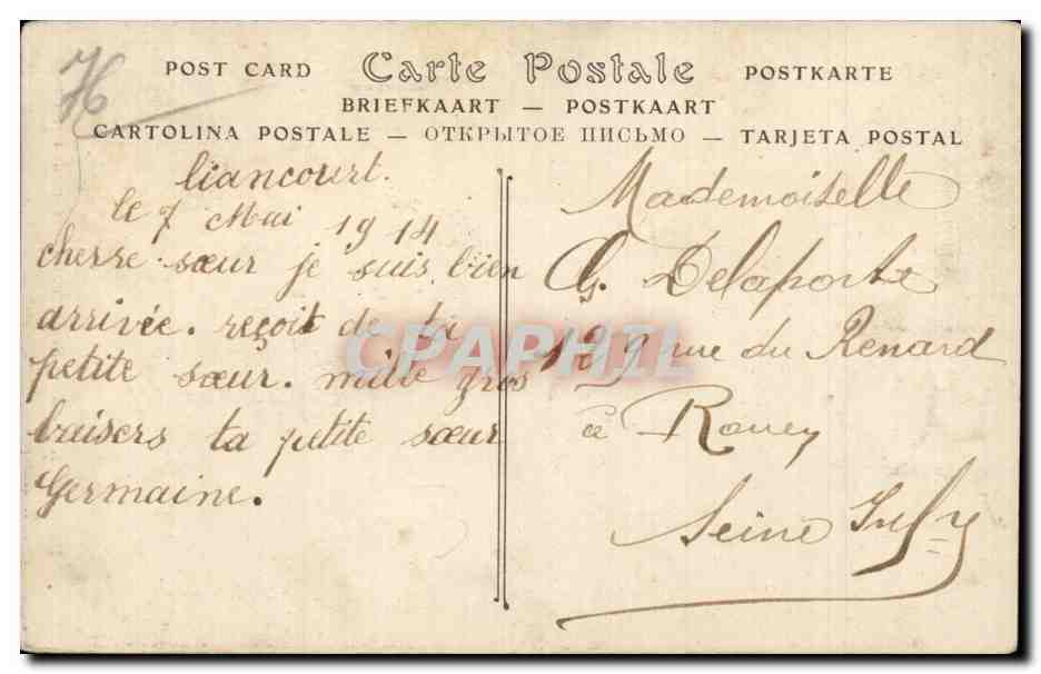Rouen - Rue Saint Romain - CPA  — Verso