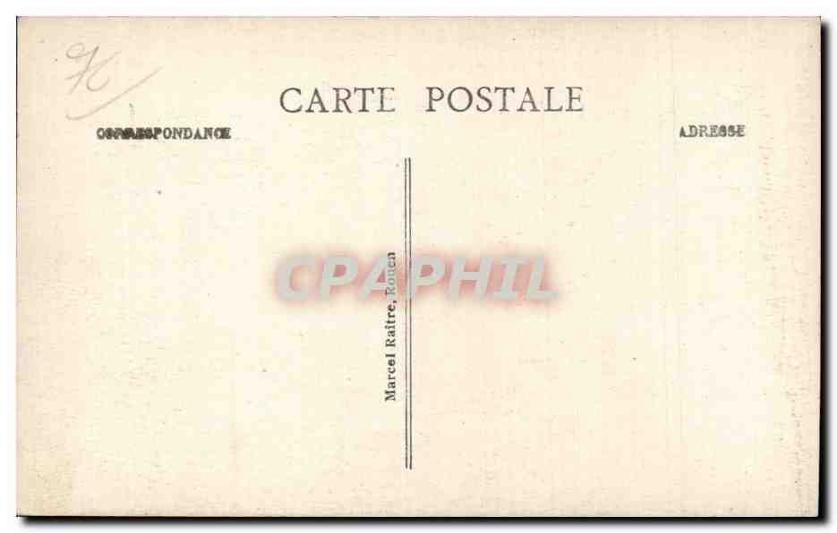 Rouen - Le Pont Transbordeur - CPA  — Verso