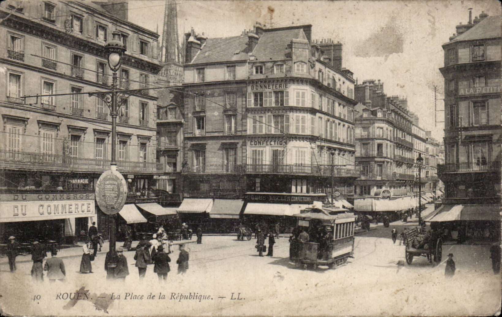 Rouen - La Place de la Republique - CPA 