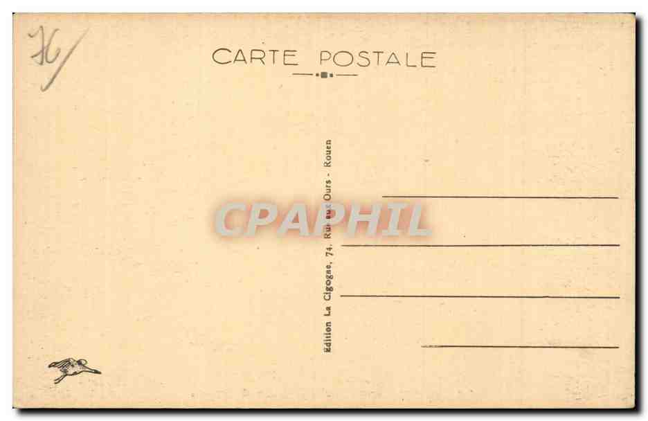 Rouen - Pont Transbordeur - CPA  — Verso