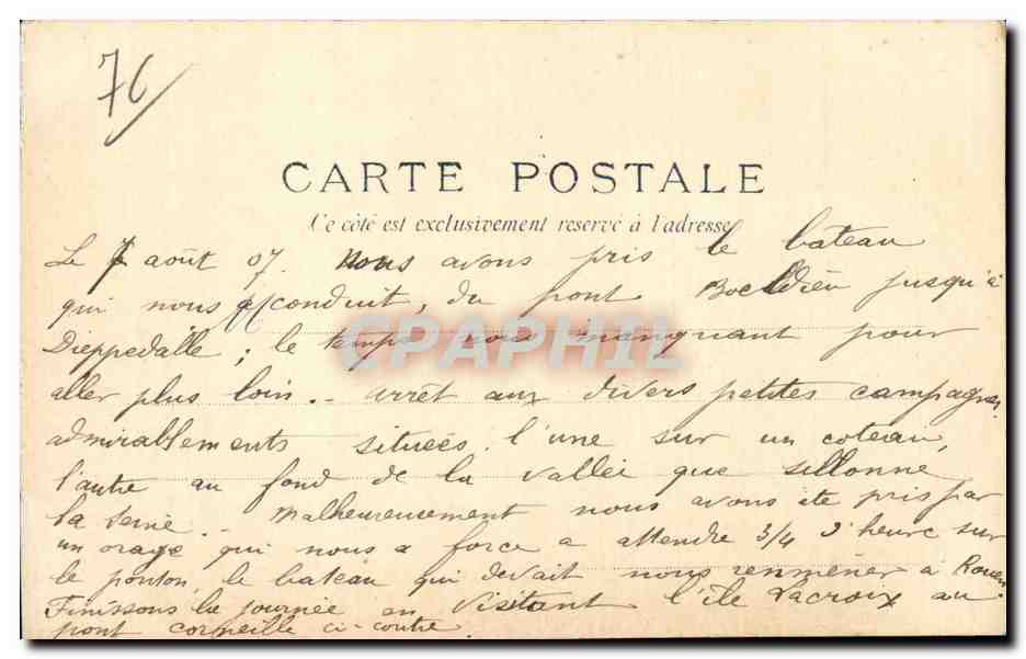 Rouen - Pont Corneille - CPA  — Rückseite