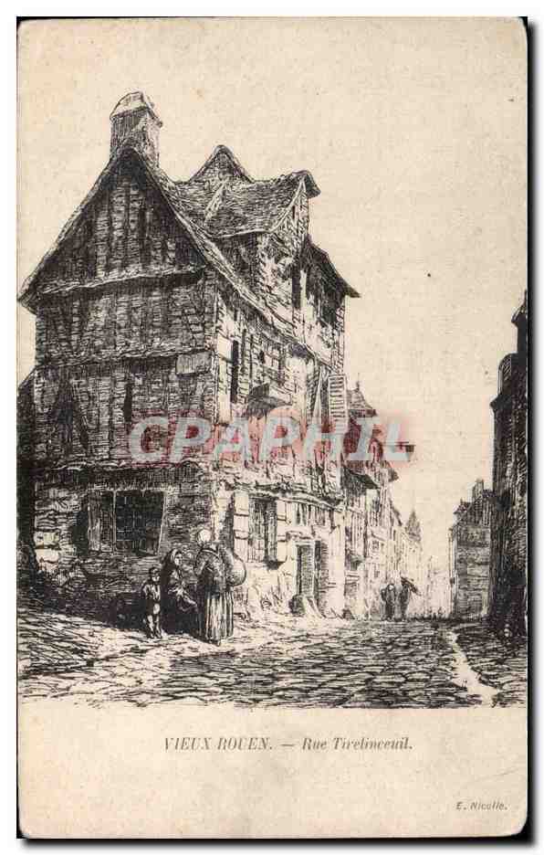 Vieux Rouen - Rue Tirelinceuil - CPA 