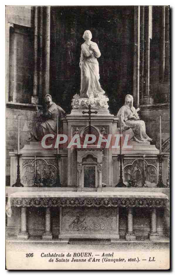 Rouen - La Cathedrale Autel de Jeanne d arc - CPA 