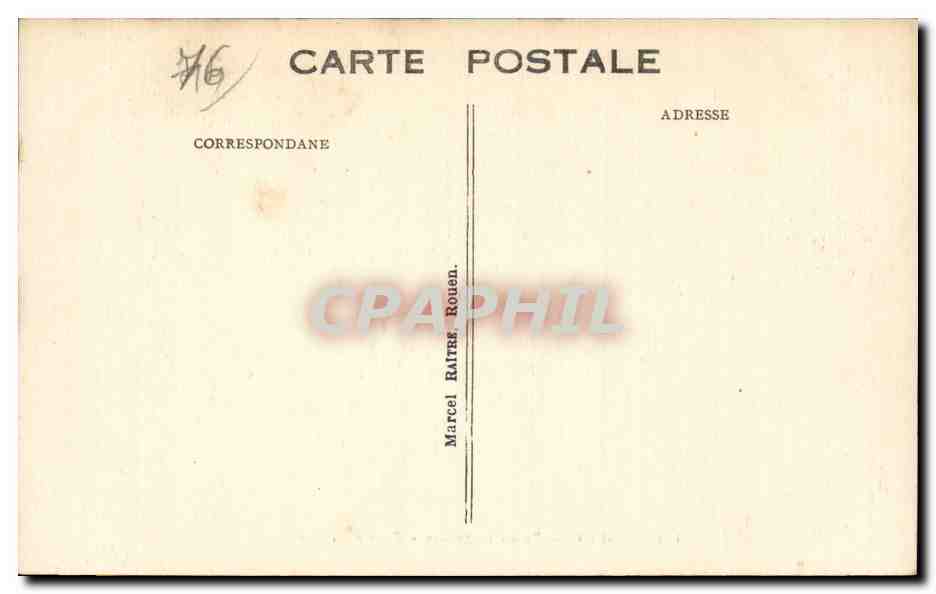 Rouen - Palais de Justice - CPA  — Rückseite