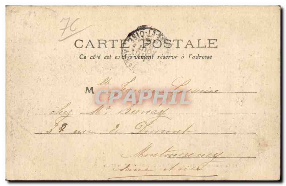 Saint Valery en Caux - La Plage - CPA  — Rückseite