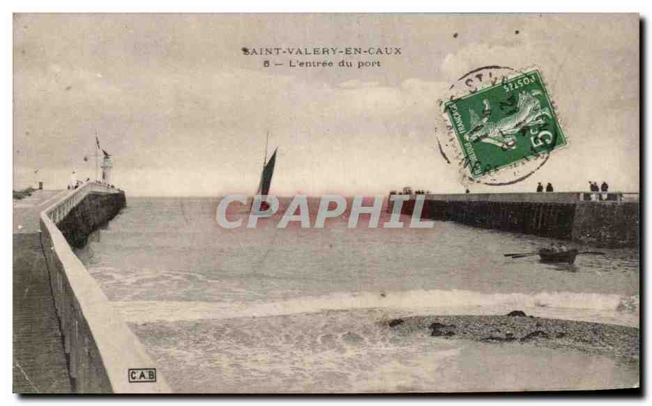 Saint Valery en Caux - L Entree du Port - CPA 