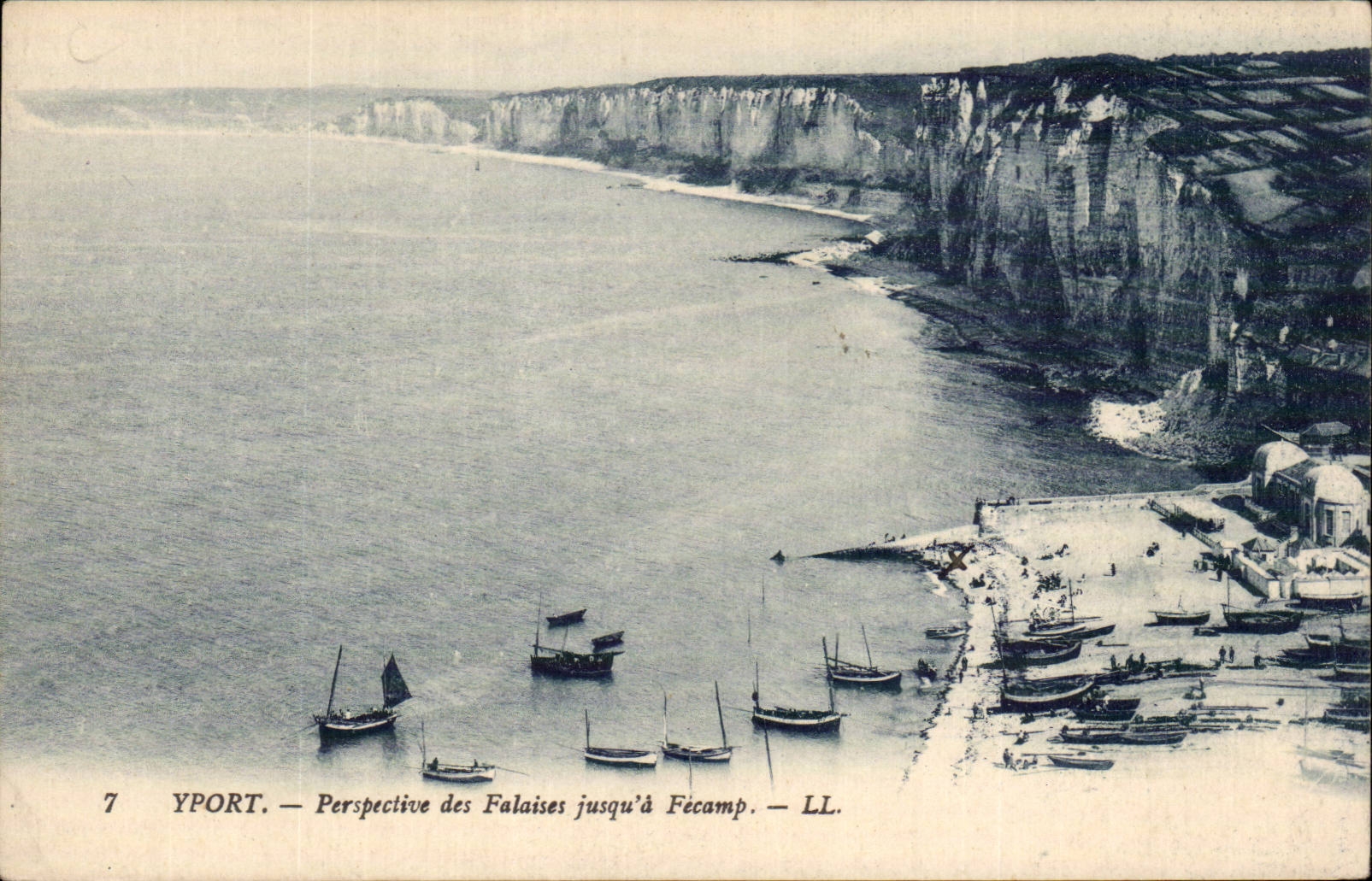 Yport - Perspective des Falaises jusqu a Fecamp - CPA 