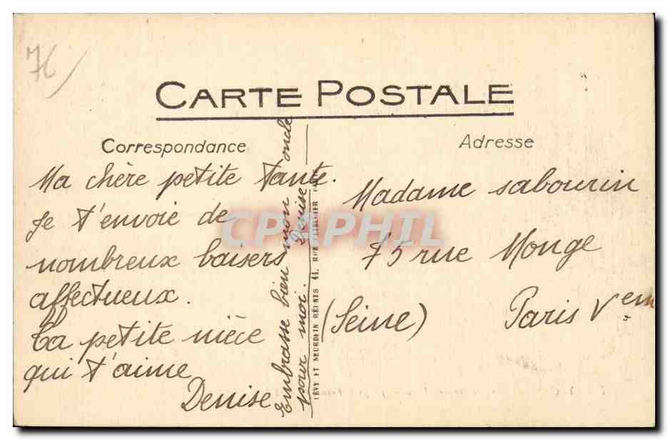 Yport - Perspective des Falaises jusqu a Fecamp - CPA  — Rückseite