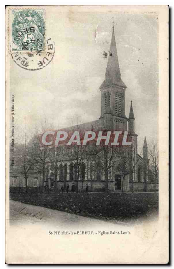 Saint Pierre les Elbeuf - Eglise Saint Louis - CPA 