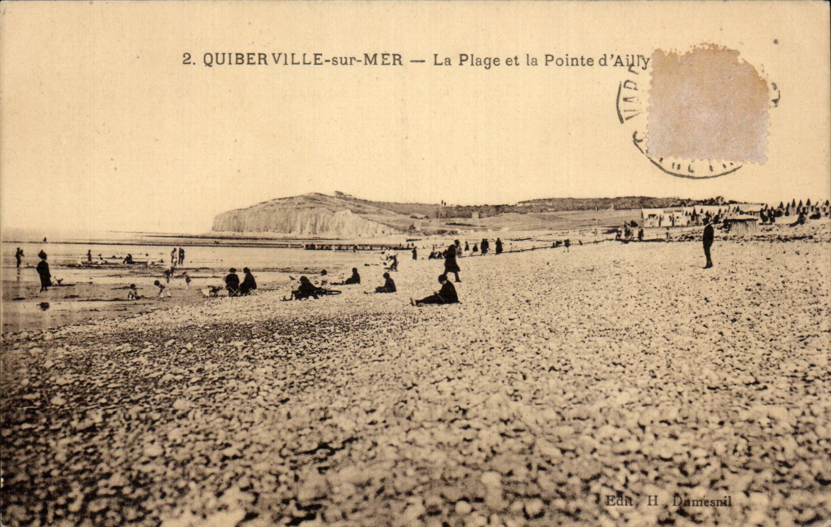 Quiberville sur Mer - La Plage et la Pointe d Ailly - CPA 