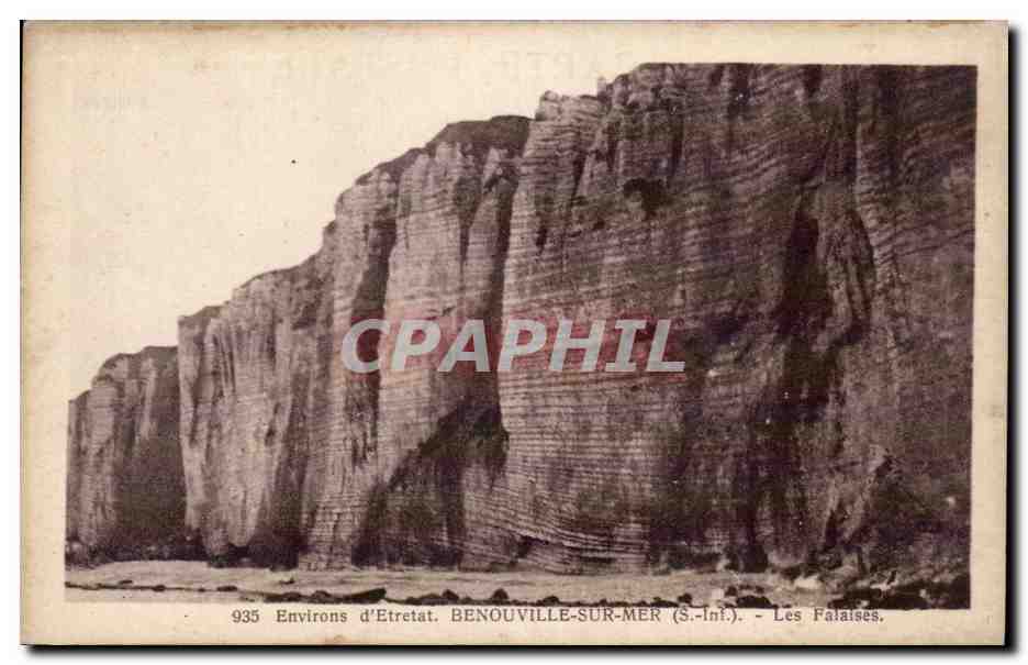 Benouville sur Mer - Les Falaises - CPA 