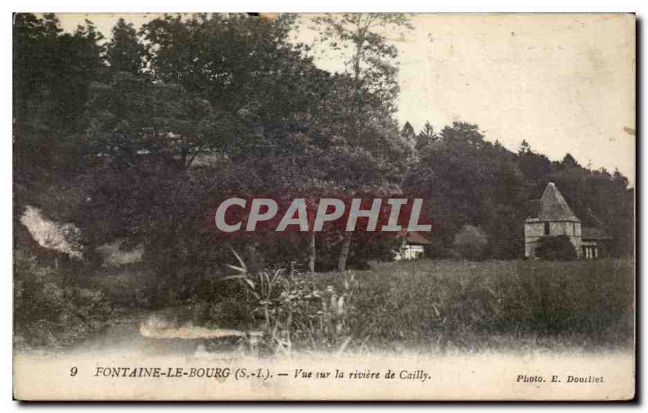 Fontaine le Bourg - Vue sur la Riviere de Cailly - CPA 