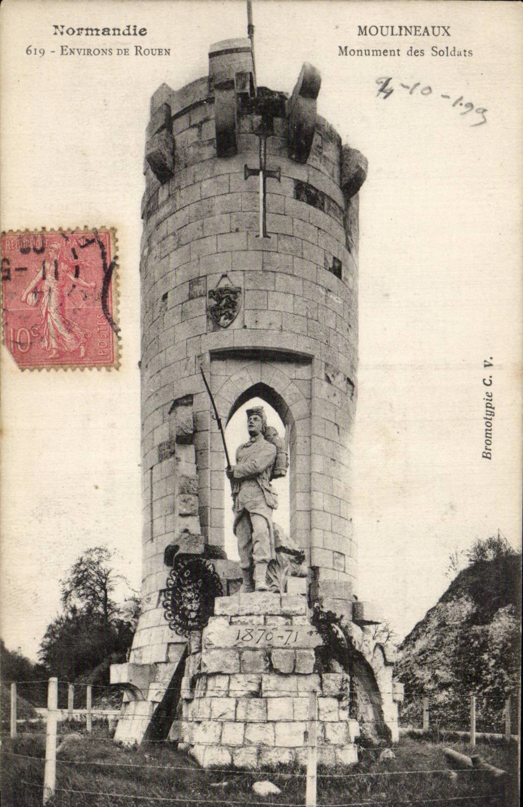 Moulineaux - Environs de Rouen - Monument des Soldats - CPA 