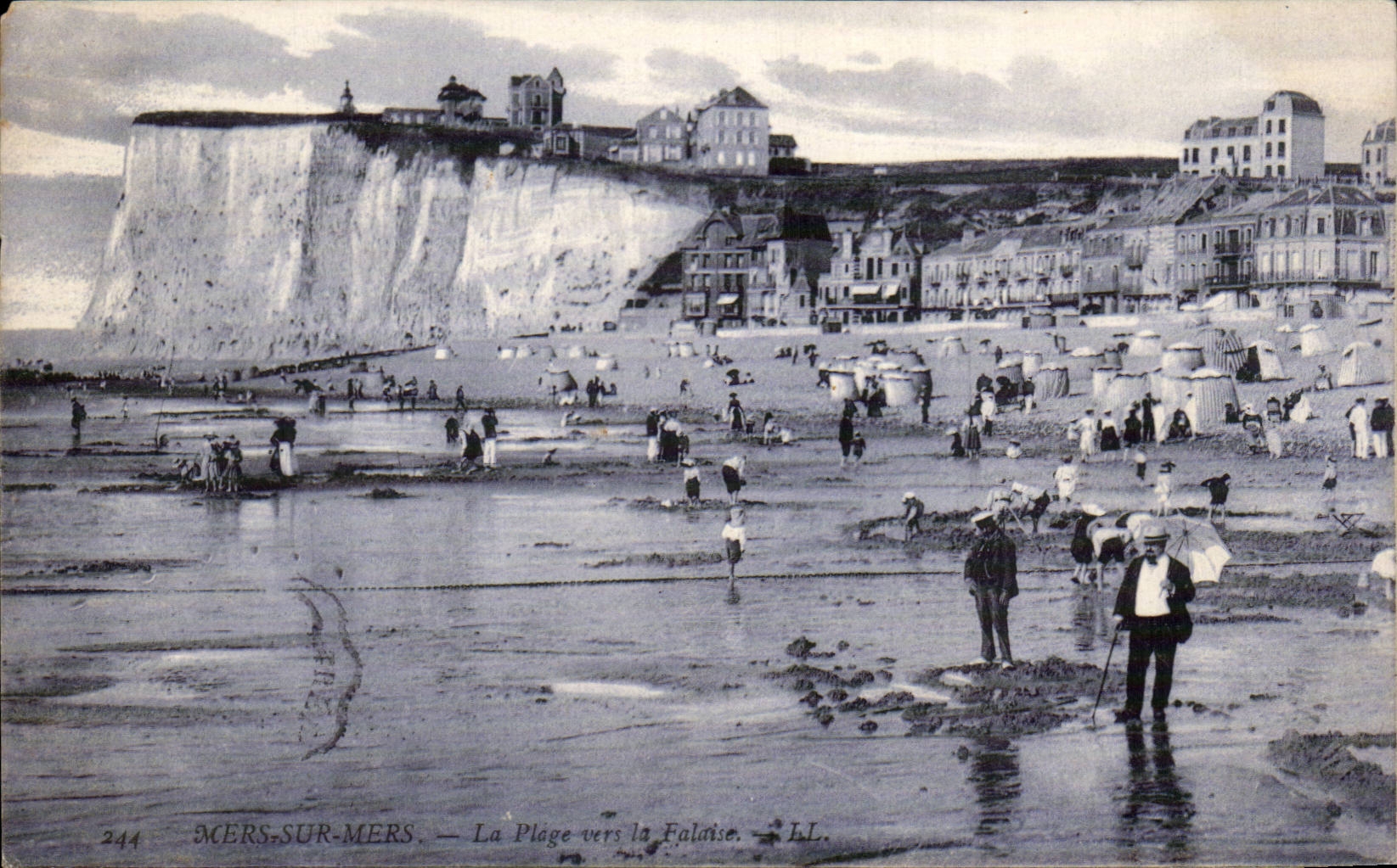 MERS-SUR-MERS — Die Strandpromenade zum Kliff — LL. n°244