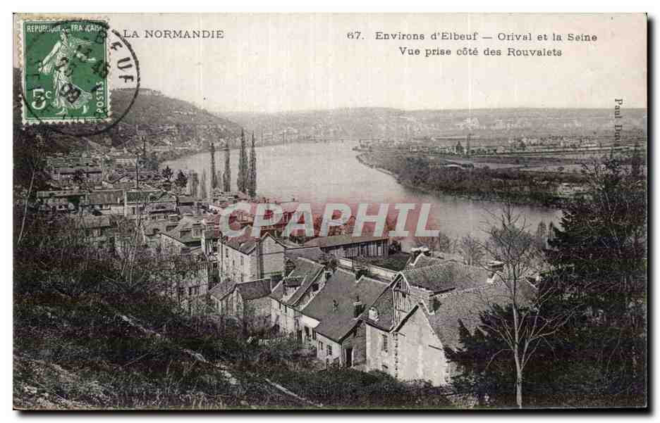 Environs d Elbeuf - Orival et la Seine - CPA 