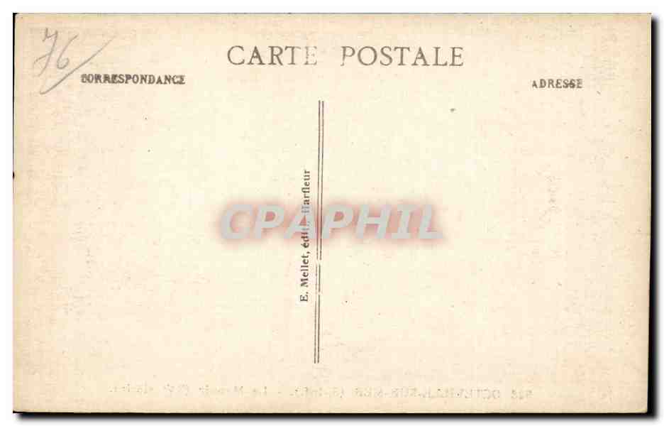 Octeville sur Mer - Le Manoir - CPA  — Rückseite