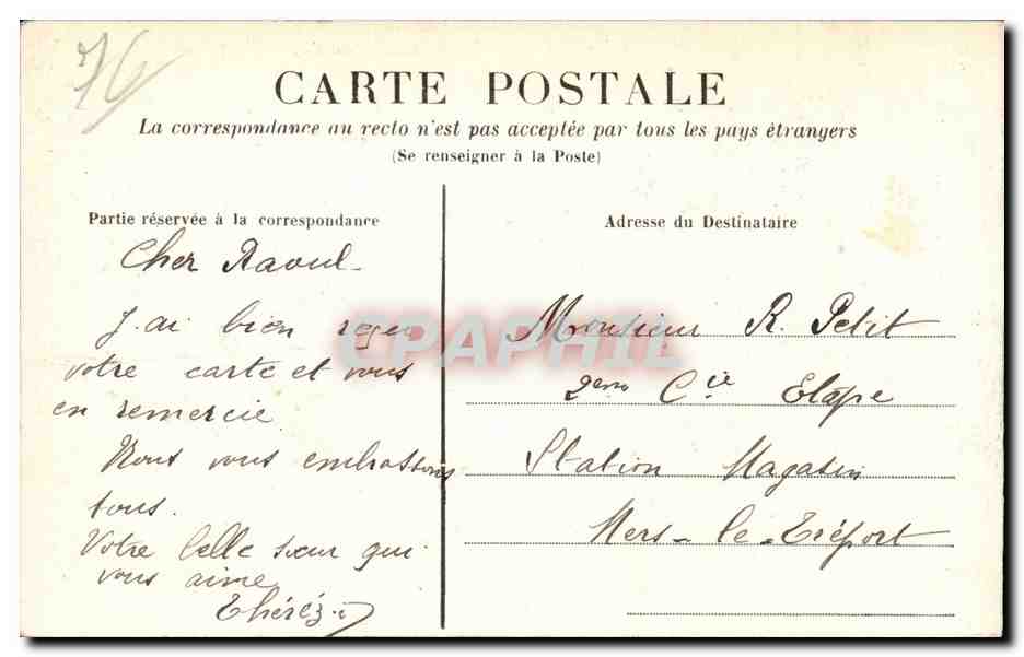 Orival - Hameau des Roches - CPA  — Rückseite