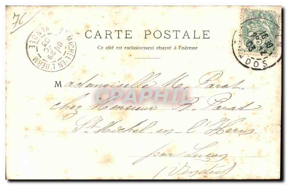 Folklore - Costumes - Coiffes d Hier - La Normandie - CPA  — Verso