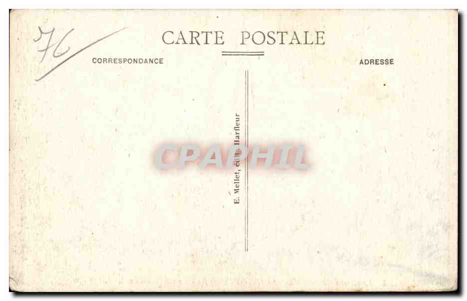 Environs de Bolbec - Nointot - Le Chateau de la Houssaye - CPA  — Rückseite