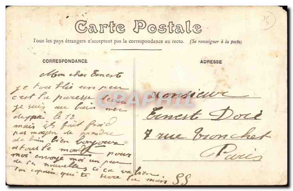 Varengeville - Les Roches de l Ailly - CPA  — Rückseite