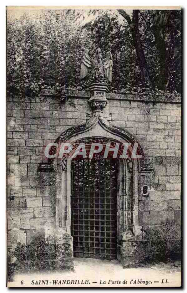Saint Wandrille - La Porte de l Abbaye Aigle Eagle - CPA 