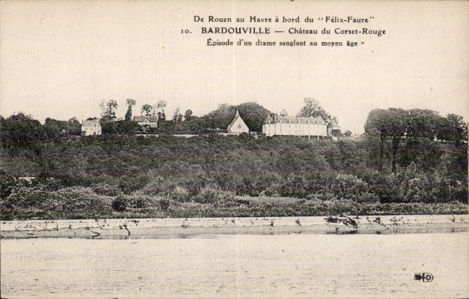 Bardouville - Chateau du Corset Rouge - CPA 