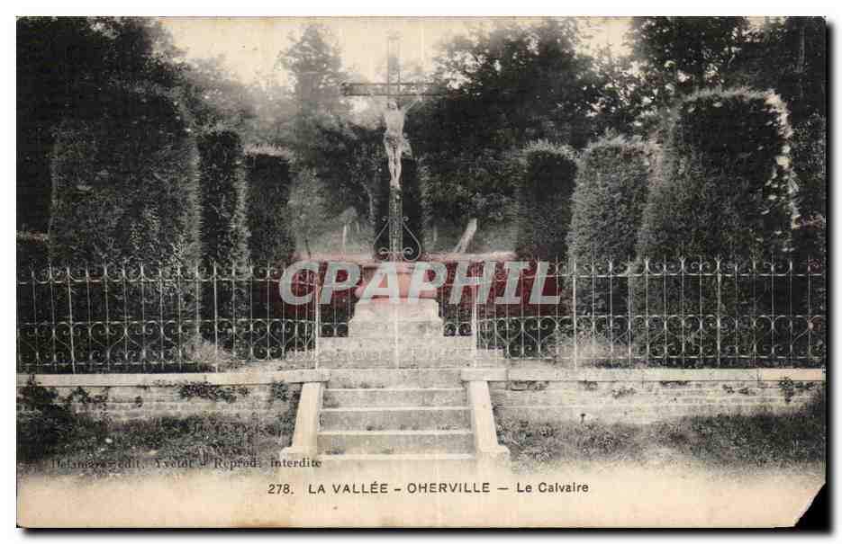 Oherville - La Vallee - Le Calvaire - CPA 