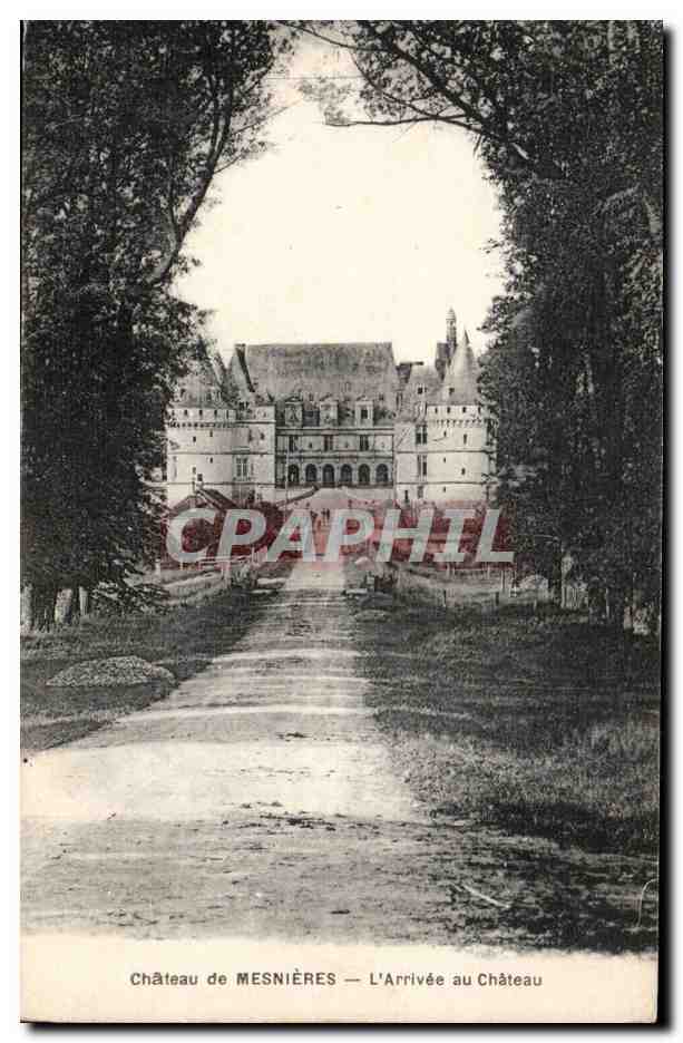Chateau de Mesnieres - L Arrivee au Chateau - CPA 