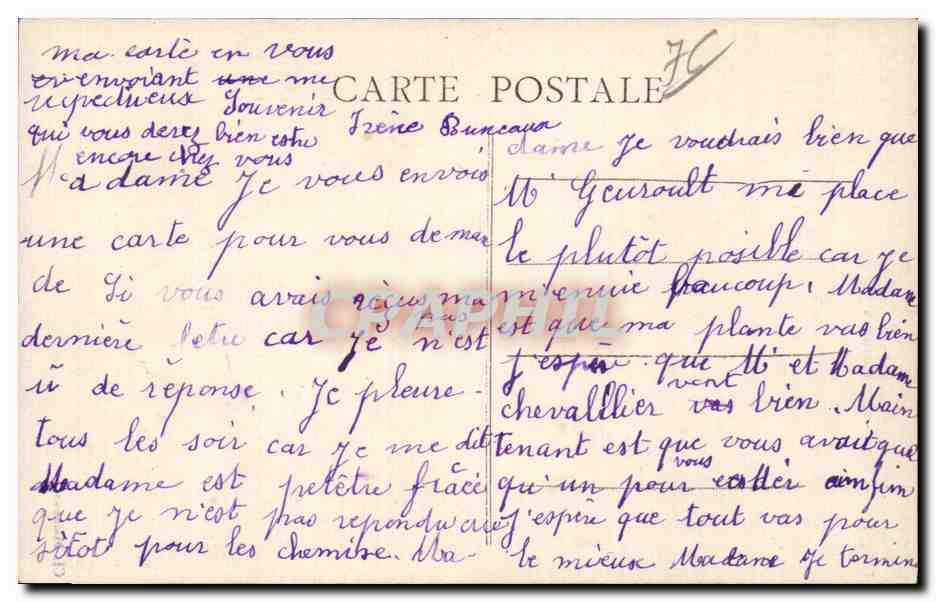 Mont Saint Aignan - L Eglise de Mont aux Malades - CPA  — Rückseite