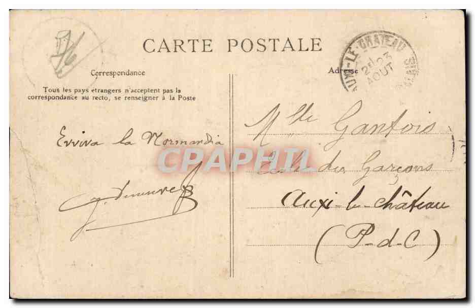 Yvetot - Manoir du Fay - 1613 - CPA  — Rückseite