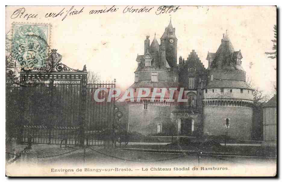 Environs de Blagny sur Bresle - Le Chateau Feodal de Rambures - CPA 