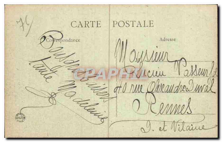 Environs de Blagny sur Bresle - Le Chateau Feodal de Rambures - CPA  — Rückseite