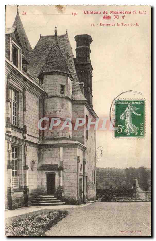 Chateau de Mesnieres - Entree de la Tour - CPA 