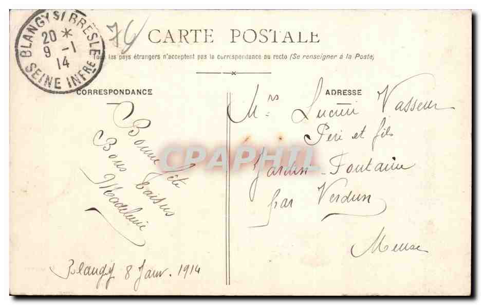 Blangy sur Bresle - La Bresle a L usine d Electricite - CPA  — Rückseite