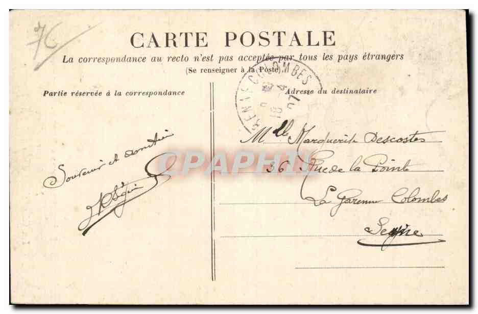 Petit Couronne - Musee Cornelien - La Cheminee de la Salle a Manger - CPA  — Rückseite