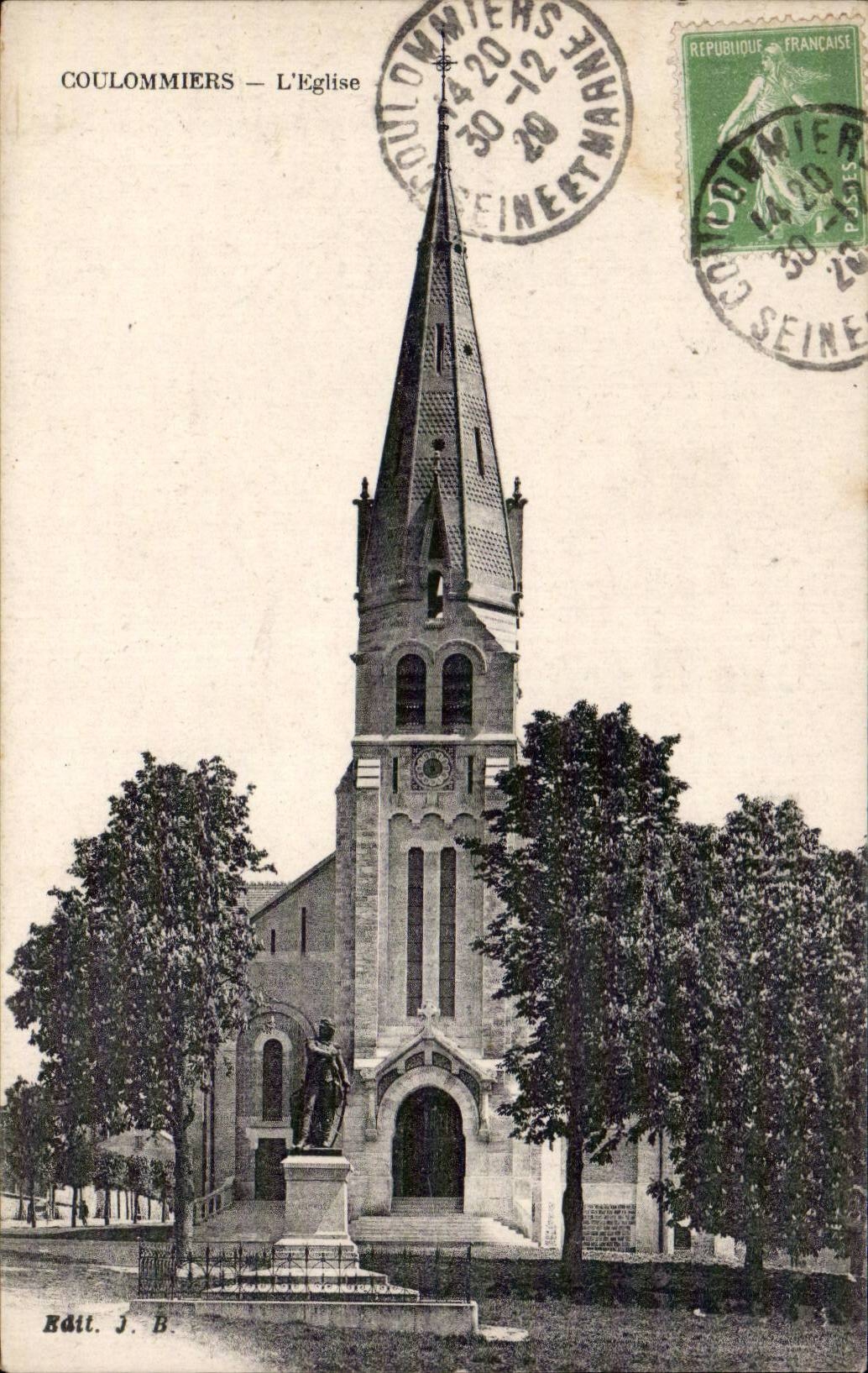 Coulommiers — L'Église — Éditeur J. B.
