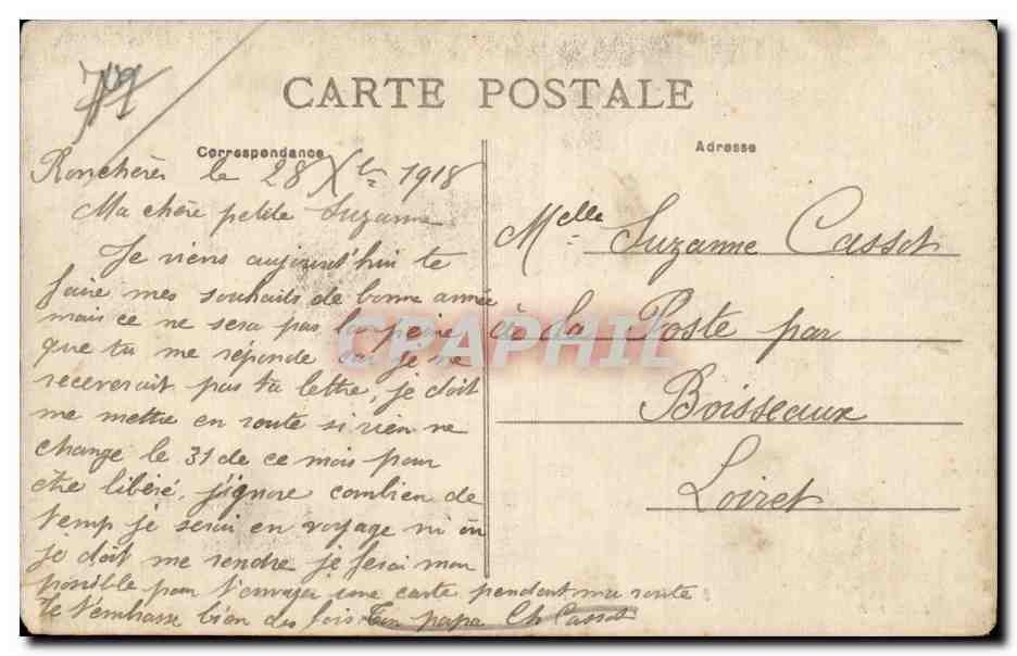 Coulommiers - Le Pont de la Fausse Riviere - CPA  — Rückseite