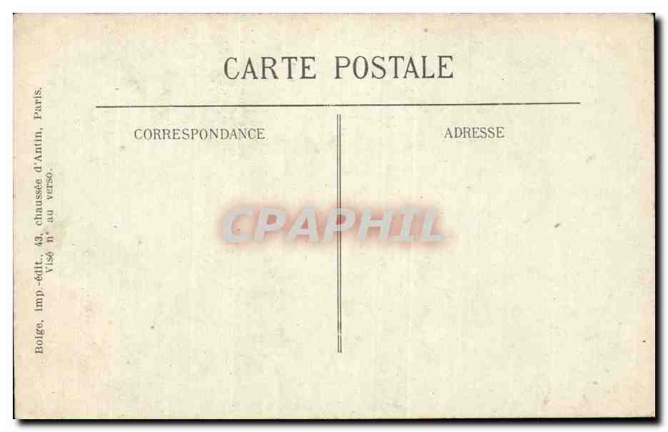 CPA Militaria Musee de l armee Paris Campagne 1914 1916 Obus de 420 tombe aux environs de VErdun  — Rückseite