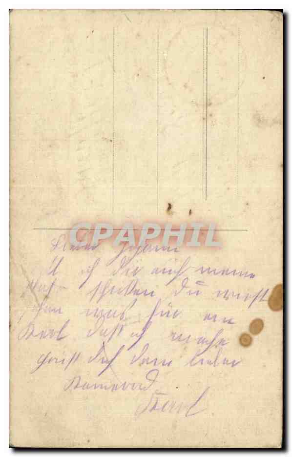 CARTE PHOTO Militaria Soldat Uniforme — Rückseite