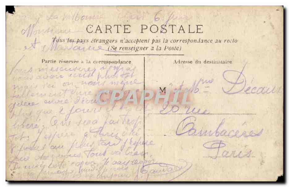 CARTE PHOTO Soldats militaria Chasseurs alpins  — Rückseite