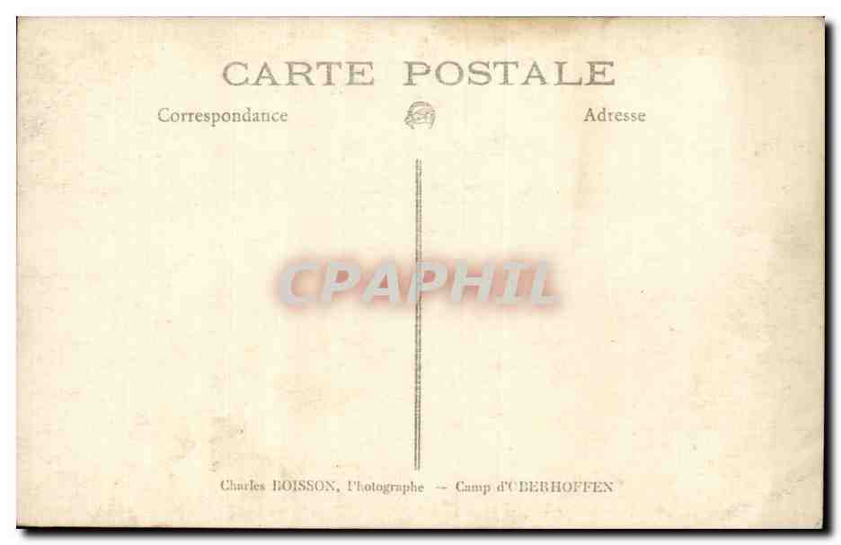 CARTE PHOTO Soldats militaria  — Rückseite