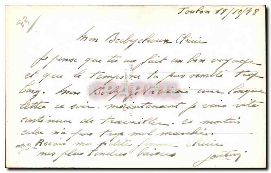 Toulon — Un coin du Port au Mourillon — Éditeur : 5759 — Rückseite