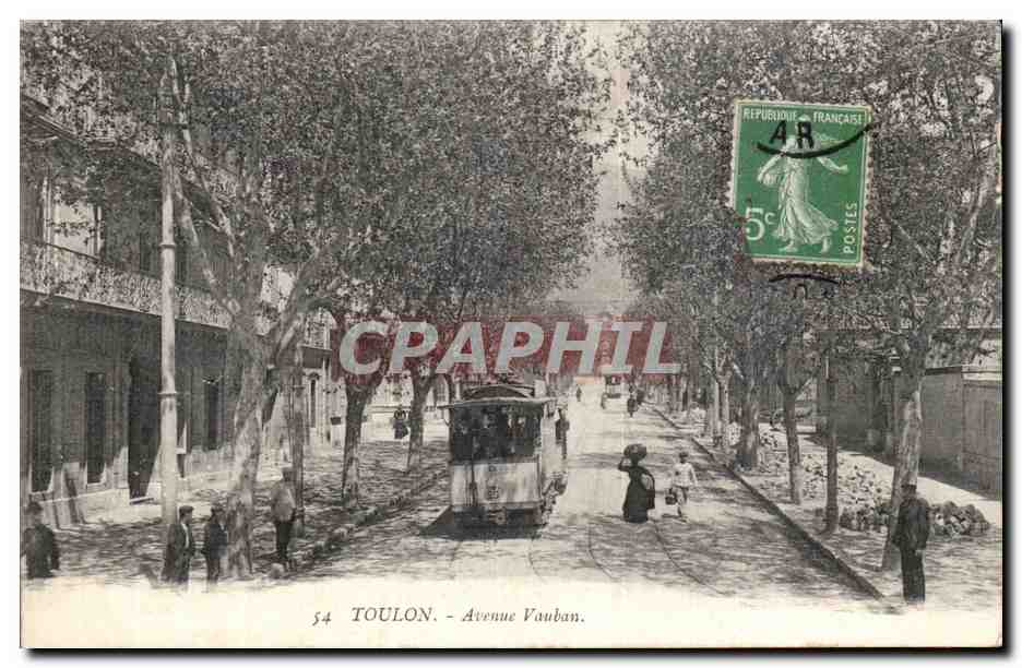 CPA Toulon Avenue Vauban 