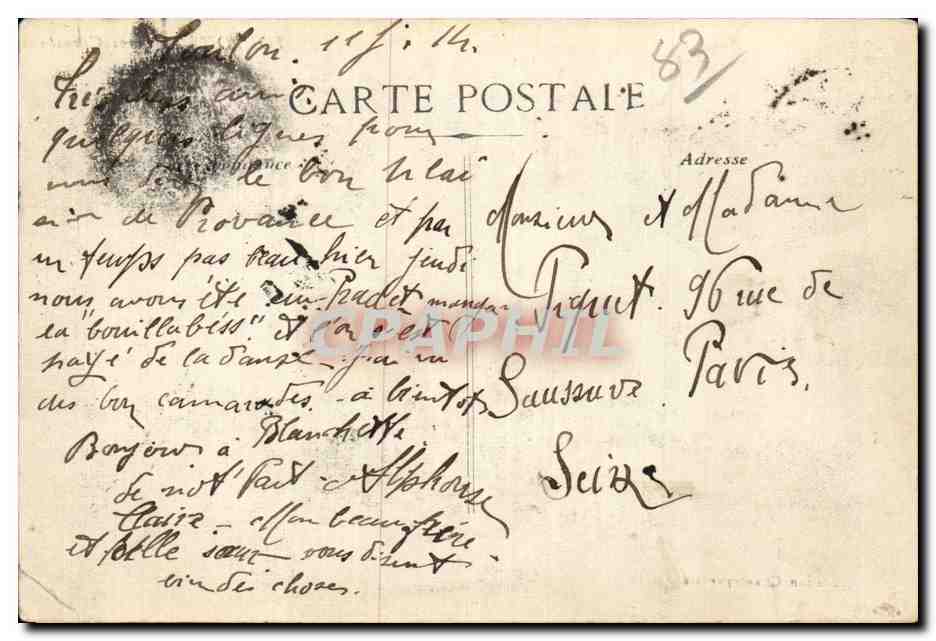 Toulon - Le Quai Cronstadt — vue du port avec bateaux — éditeur Chantepéridier — Rückseite