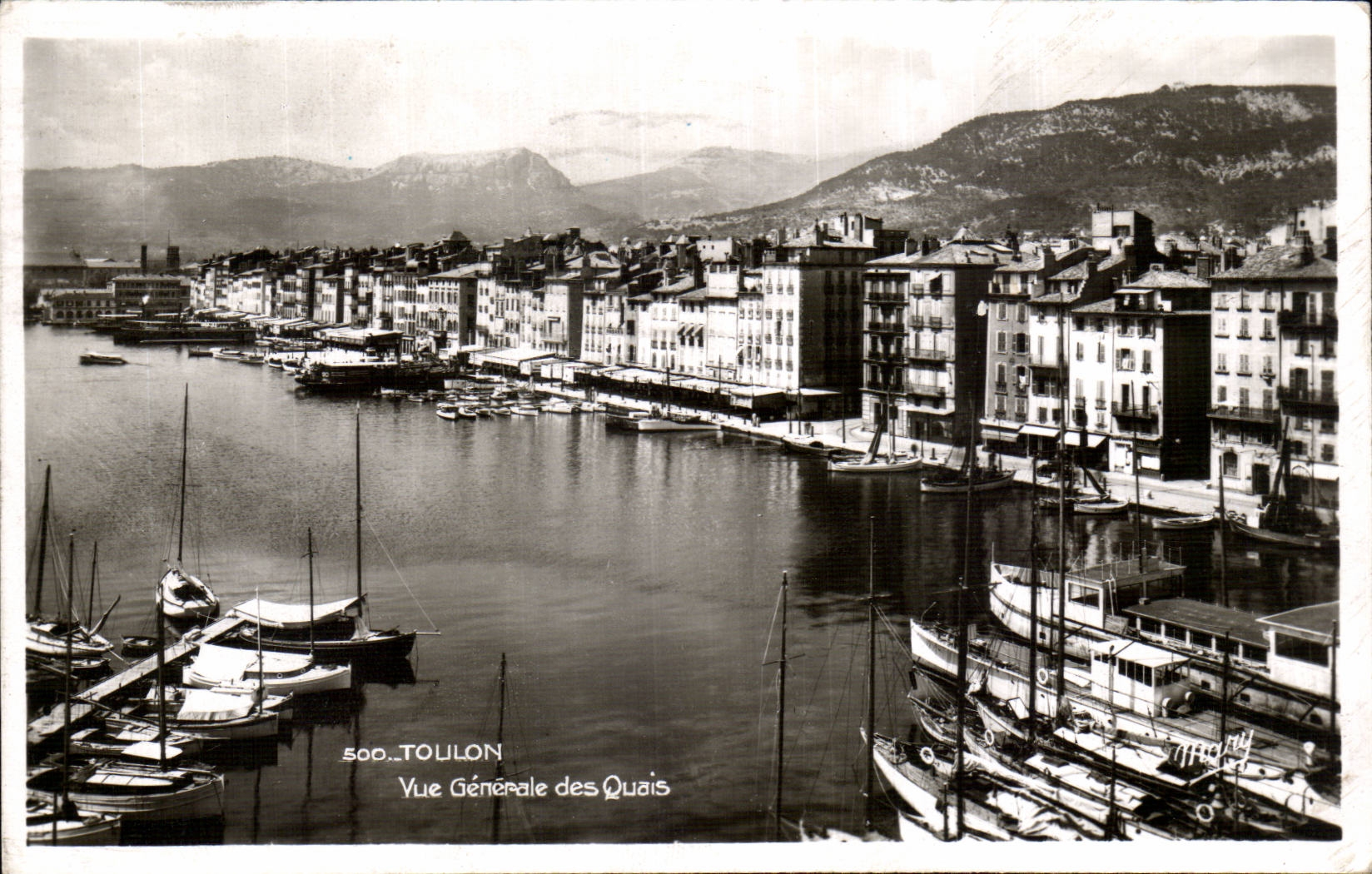 CPA Toulon Vue generale des quais