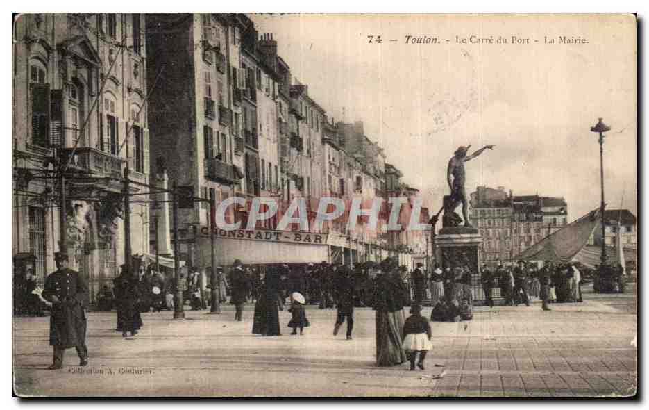 CPA Toulon Le carre du port La mairie