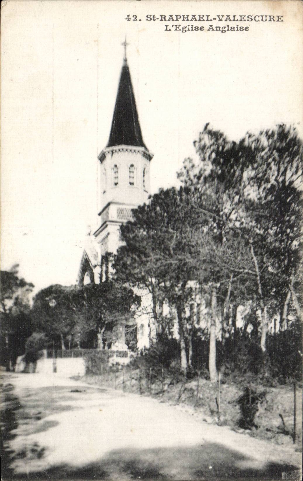 CPA St Raphael Valescure L eglise anglaise